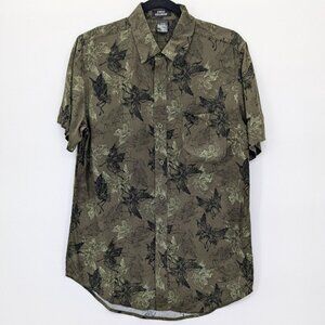 Social Collision Button Up Shirt Men Size S Skeleton Fairy Y2K Whimsigoth Grunge